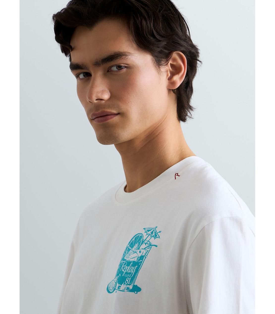 ベーシックジャージーカクテルプリント Tシャツ 詳細画像 ホワイト 7